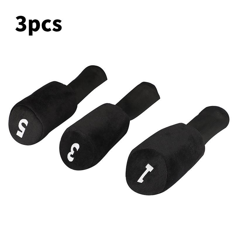 Golf Accessories Club Cotton Head Covers Plush Interior Wooden Club Protection