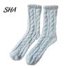 Thermal Coral Fleece Socks Thickened Plush for Women, Sleep Socks, Warm Non Slip House Winter Soft Floor Autumn Cold Weather Women