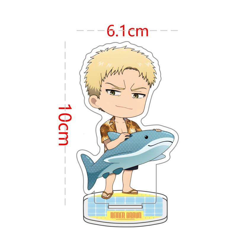 Hot Anime Attack on Titan Acrylic Stand Figure Keychai Model Figure Cosplay Plate Holder Christmas Desk Decor Gift Birthday Fans
