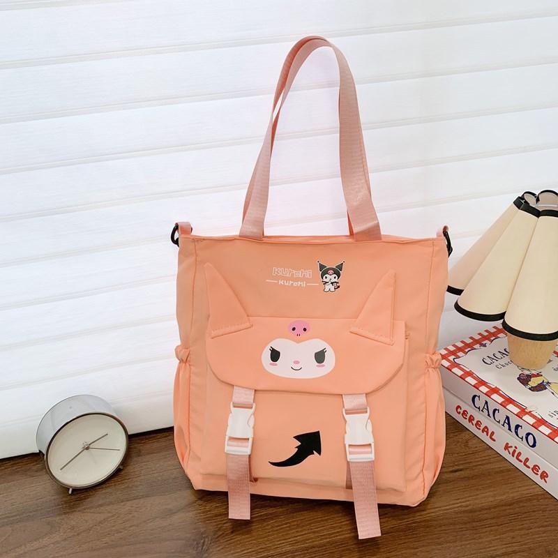 

School bag new student tide tutoring bag cartoon cute large capacity women s shoulder messenger bag commuter tote bag batch