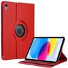 Protective Case - BOOLING - iPad A16 (11 ") - 360° Rotating Case - Red - Synthetic Leather