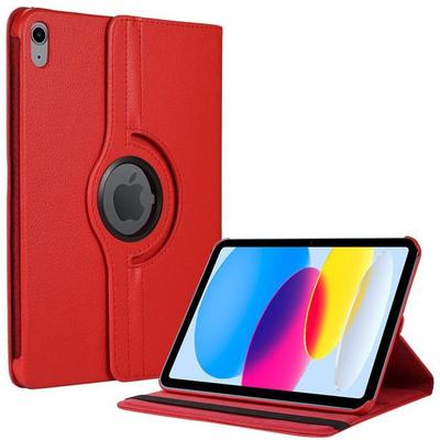 Protective Case - BOOLING - for iPad A16 (11 ") - 360° Rotating Case - Red - Synthetic Leather