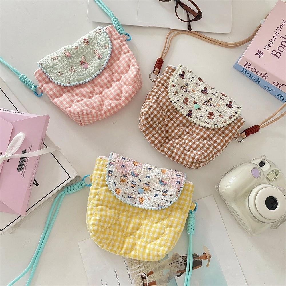 Portable Cartoon Camera Storage Bag Colorful Large Capacity Shoulder Bag Cosmetic Storage Bag Travel