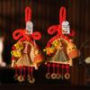 2025 Mid-Autumn Festival Broom Pendant with Wanzi Knot & Gourd Decor for Front Door