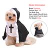 Halloween Pet Costume Small Medium Large Dogs Cats Nun Cosplay Clothes Jesus Cross Funny Party Style Suit For Yorkshire Terriers