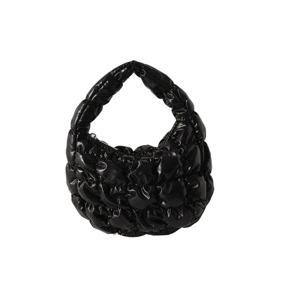 Mini Cloud Bubble Handbag Nylon Underarm Bag Sweet Pleated Cloud Bag  Office Worker