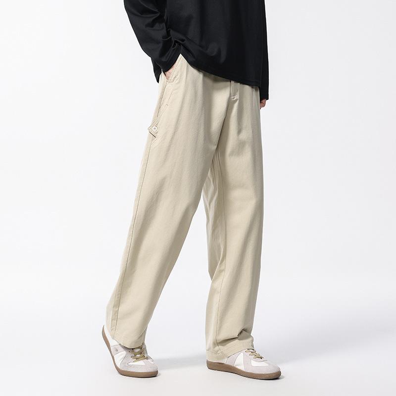 Spring and summer new men's casual Lyocell ice-feeling ice silk men's thin casual pants men's loose casual pants