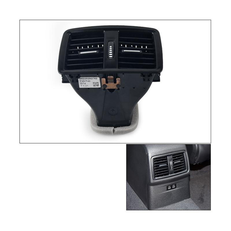 Rear Console Air Conditioner Vent Grille Complete Assembly for BMW X1 X2 F52 F48 F49 F39 2016-2021 64229292742