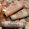 10Pcs Preformed Coin Wrappers Assorted Color-Coded Rolls Quarters Pennies for Banks Retail Stores Coin Exchanges