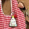 Lovely Santa Cartoon Plush Toy for Kids Keychain Christmas Tree Cartoon Santa Soft Charm Stuffed Reindeer Toy
