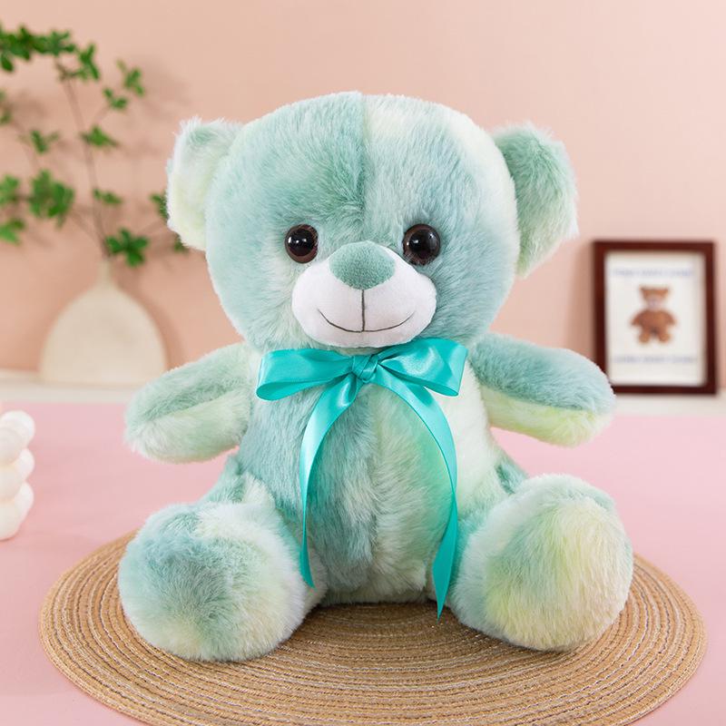 Colorful Plush Bear Doll for Sleeping, Sitting Model Cloth Toy, Perfect Children's Birthday Gift