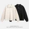 Men's Knit Polo Long Sleeve Sweaters Collared Polo Sweater Casual Dress Pullover Golf Sweaters Knitted Polos V Neck Button Pullover Sweaters for Men