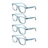 TUREZING Presbyopia Eyeglasses Ornamental Diopter Eyeglasses for Ladies and Gentlemen Square Shaped Super Lightweight Flexible Spring Hinge