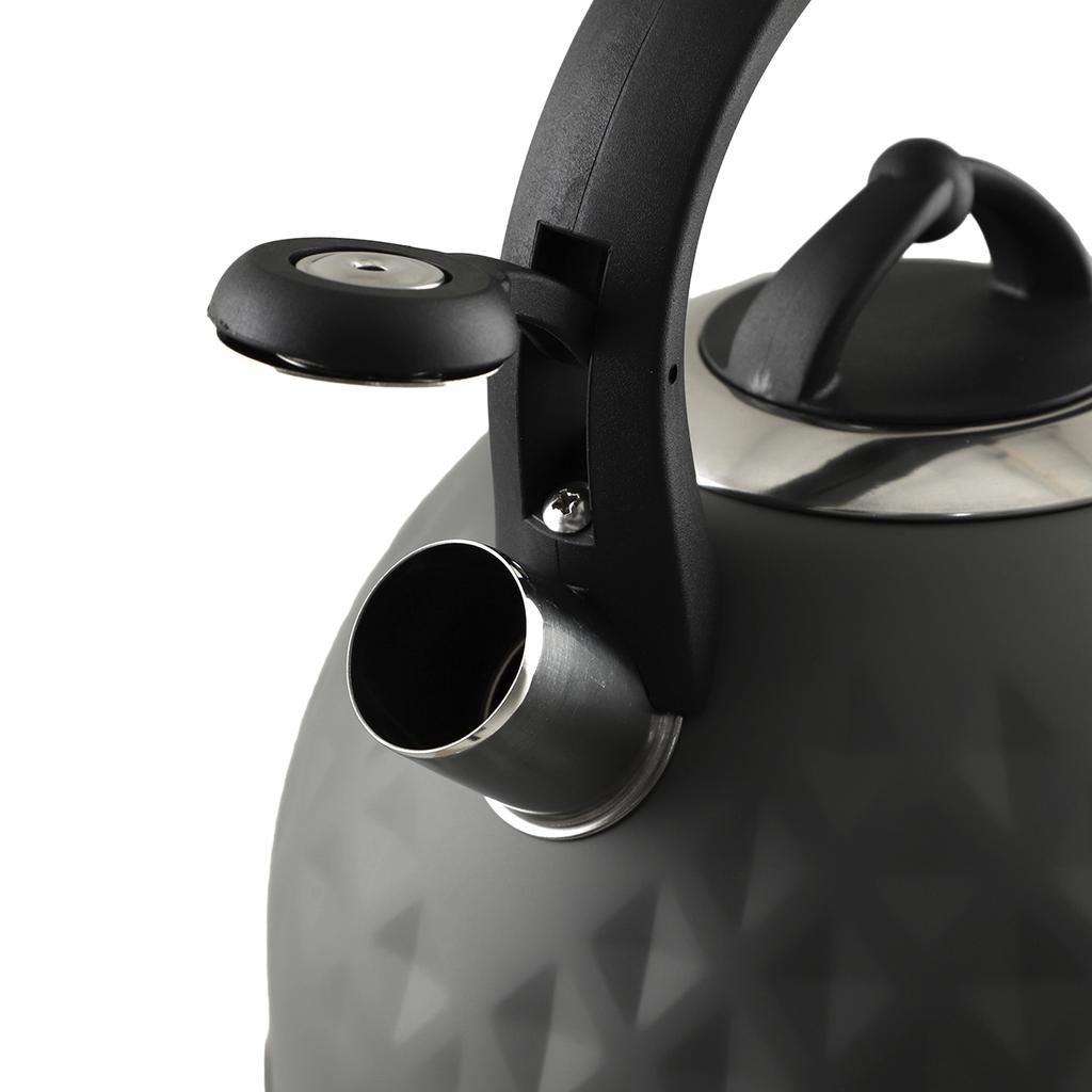 KADAX Czajnik Stalowy 2,5L indukcja Gaz Gwizdek Z Uchwytem Tradycyjny