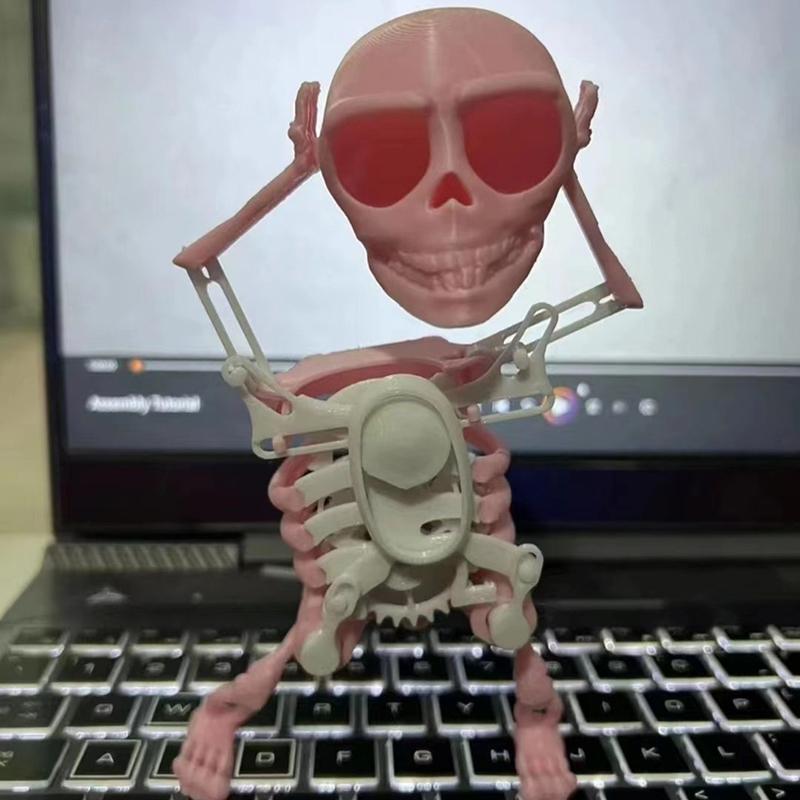 3D Tanzendes Skelett Gruselig Tanzendes Bewegliches Skelett Cartoon Tier Mini Schädel Figur Pädagogisches Spielzeug Kinder Geschenk