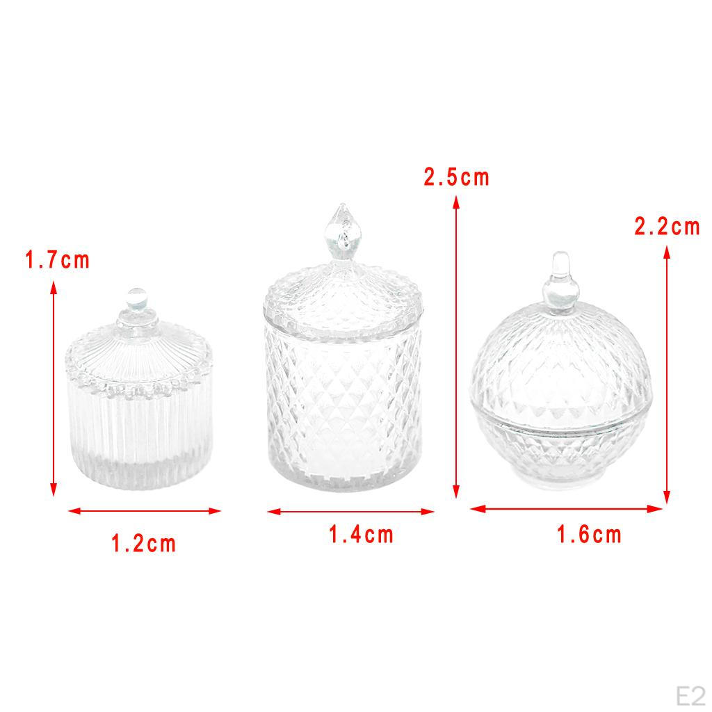 Miniature Food Cake Chocolate Candy Dollhouse Donut Glass Mini Bottle