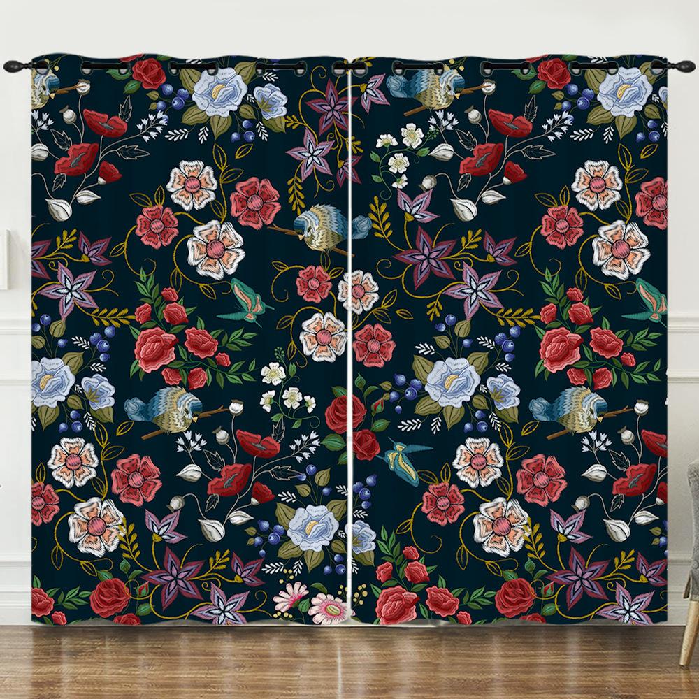 

Серия 3D Печать Свежая и Простая Цифровая Печать Штора Блэкаут и Люверсы 97cm*114cm*2