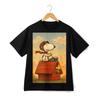 Snoopy Amp Woodstock Printed Cartoon T-Shirt Cartoon Peanuts Graphic Unisex Tee