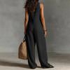 Damen Farbiger Lässiger Modischer Jumpsuit mit Taschen