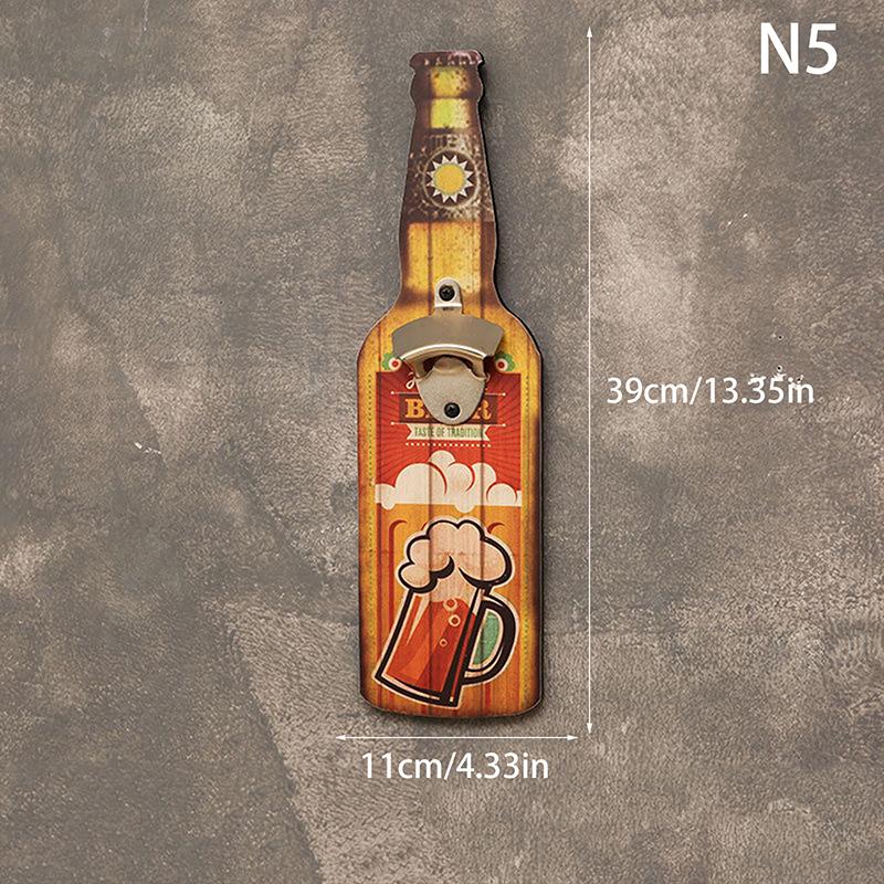 

Home Creative Bottle Opener Restaurant Wall Decoration Restaurant Bar Barbecue Shop Wall Pendant Personalized Bottle Opener as the picture