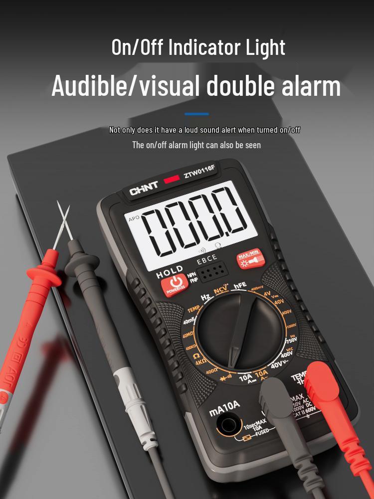 Chint High Precision Digital Multimeter: Anti-Burn, Portable, Multifunctional Tool for Electricians and Smart Watch Repair