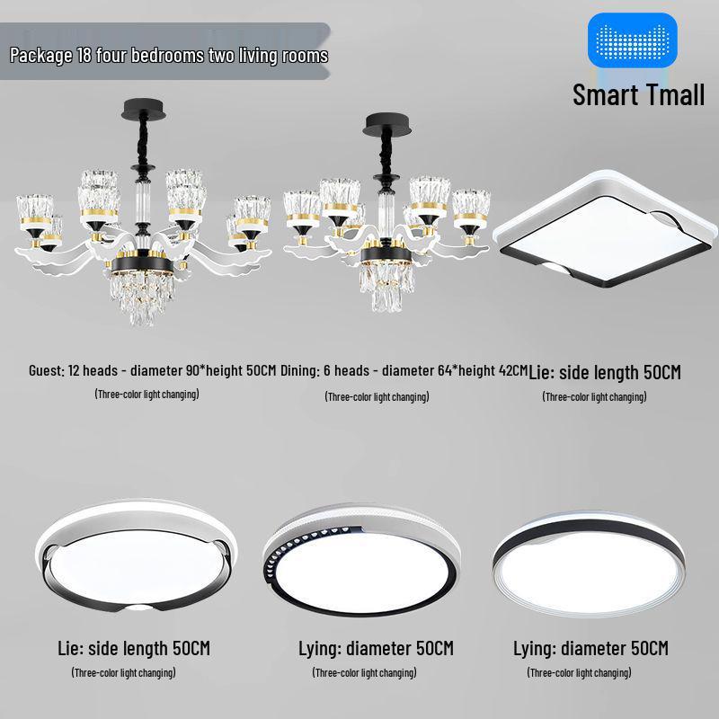 Luxury Modern Crystal Chandelier for Living Room - Elegant Luminous Fixture