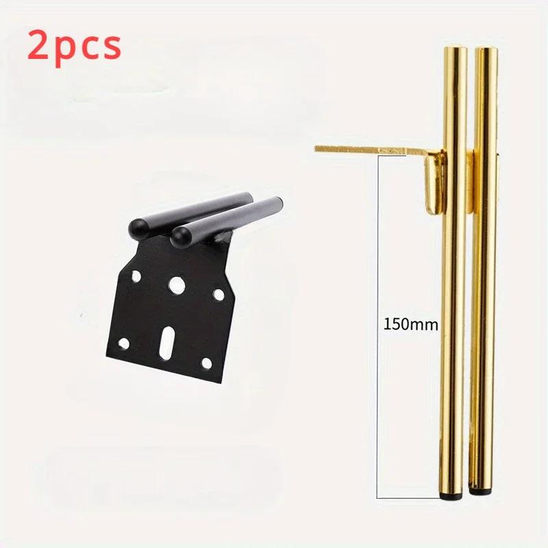 

2PCS 15cm High Quality Double Tube Modern Metal Furniture Legs Bedside Luxury Bench Table Accessories Cabinet Feet For Furniture