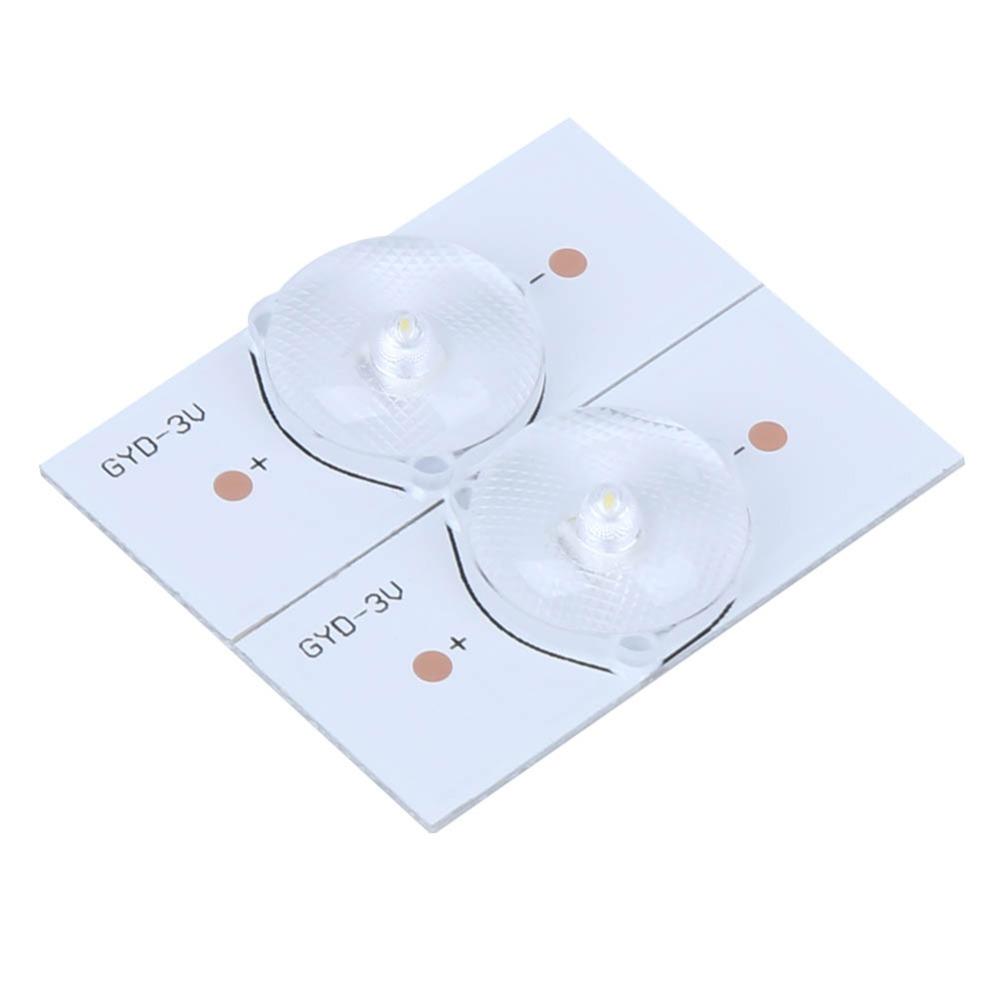 20 PCS 3V SMD Lamp Beads Fiberglass Board SMD LED Lens Replacement Parts Light Bead Strip Lights