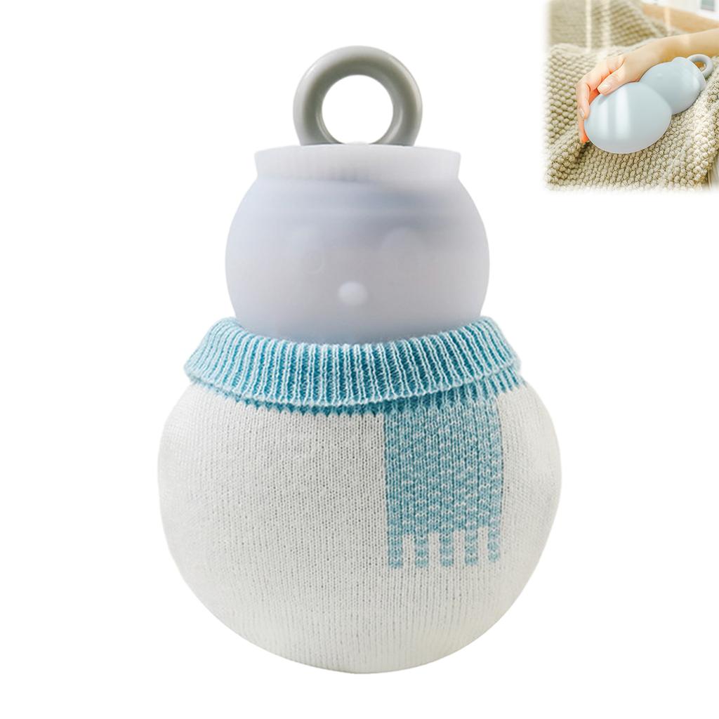 Snowman Hot Water Bag Large Capacity 320ml PVC Warm Water Bottle for Hands and Bed Heating Winter for Women