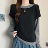 Navava Casual Colorblock 2 In 1 Long Sleeve T shirT nT2248
