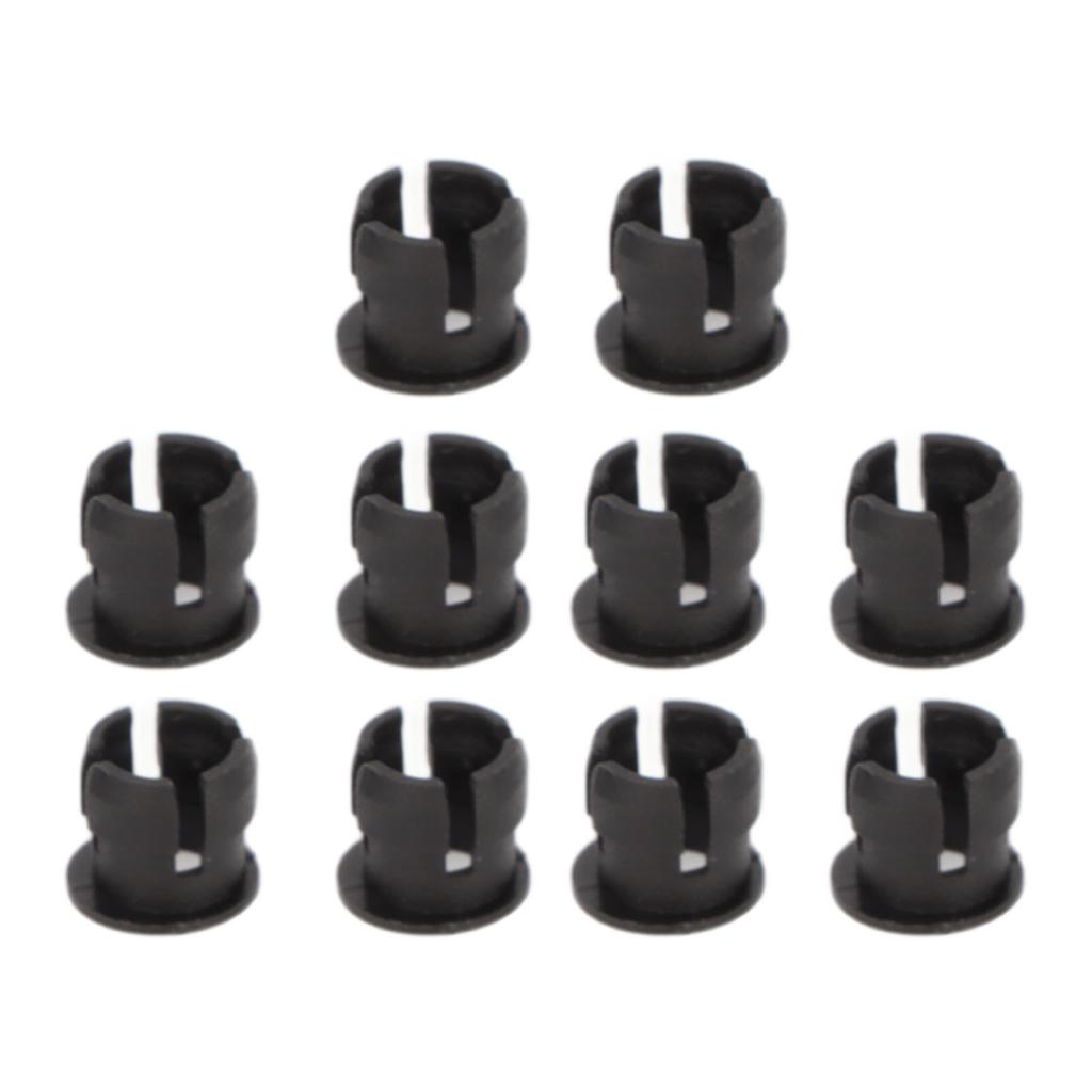 200PCS 5mm LED Holders Flat Buckle Light Emitting Diode Clips Plastic Mounting Holder White