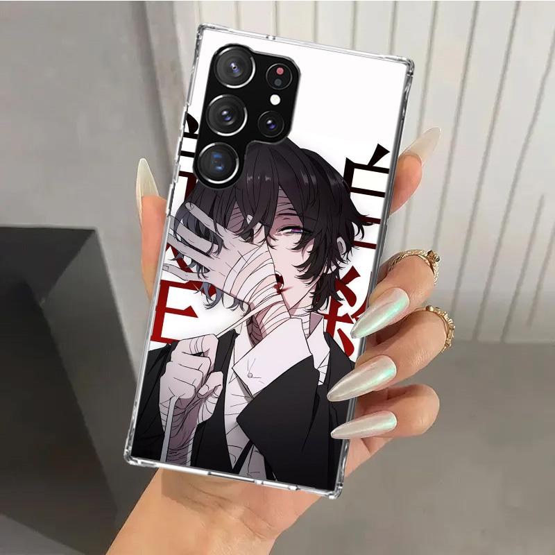 

Чехол для телефона Bungo Stray Dogs Дазай для Samsung Galaxy S26 S24 S23 Ultra S25 Edge S22 S21 Plus S20 FE + Мягкий Чехол с Принтом Funda Gal Samsung S21 Ultra
