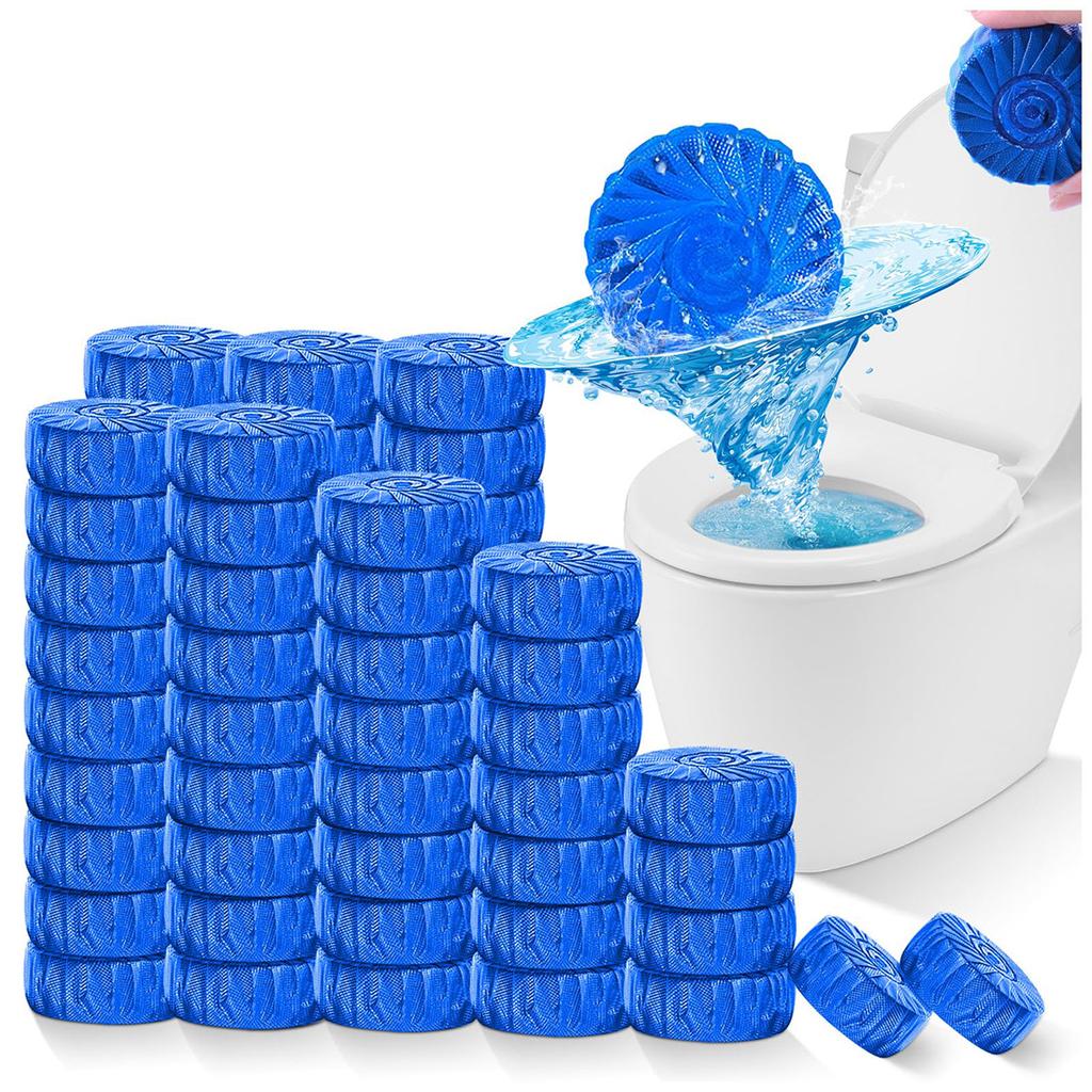 Pastilles Nettoyantes Automatiques pour Cuvette de Toilettes, 1/12/24 PIÈCES Nettoyants Commerciaux et Domestiques pour Salle de Bain, Nettoyeur de Toilettes Longue Durée 300 Brosses