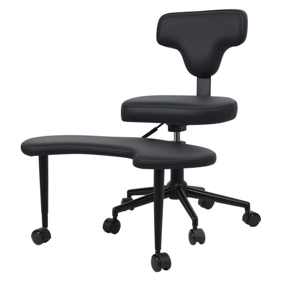 ADHD Desk Chair, ADHD Chair for Adults, Cross Legged Office Chair with Wheels, Criss Cross Desk Chair with Lumbar Support and Height Adjustable