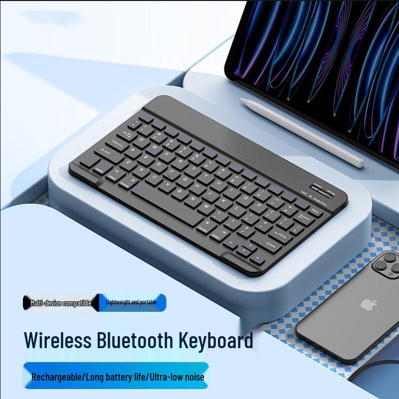 Rechargeable Wireless Bluetooth Keyboard & Mouse Set for iPad, Xiaomi, Huawei Tablets & Phones