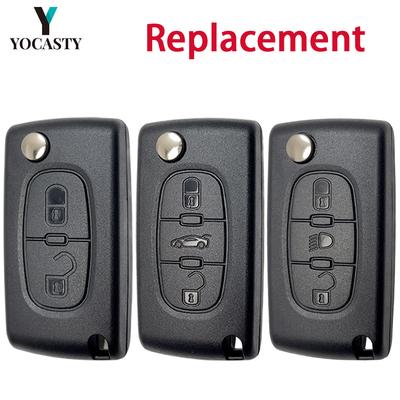 YOCASTY Flip Remote Key Shell Case Cover For Citroen C2 C3 C4 C5 C6 Xsara Berlingo For Peugeot 207 307 308 407 607 807 HU83 VA2