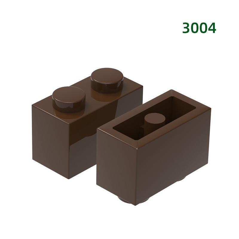 WANGE 2*1 Bausteine 120 Stück Kleine Kompatible Steine 2-Loch Hohe Elemente Zubehör MOC DIY Bulk Kinderspielzeug Nr.3004