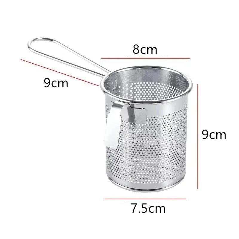 304 Stainless Steel Hot Pot Strainer Boiling Pig Vermicelli Brain Strainer with Sieve Hook Scooping and Boiling Noodles Funnel6