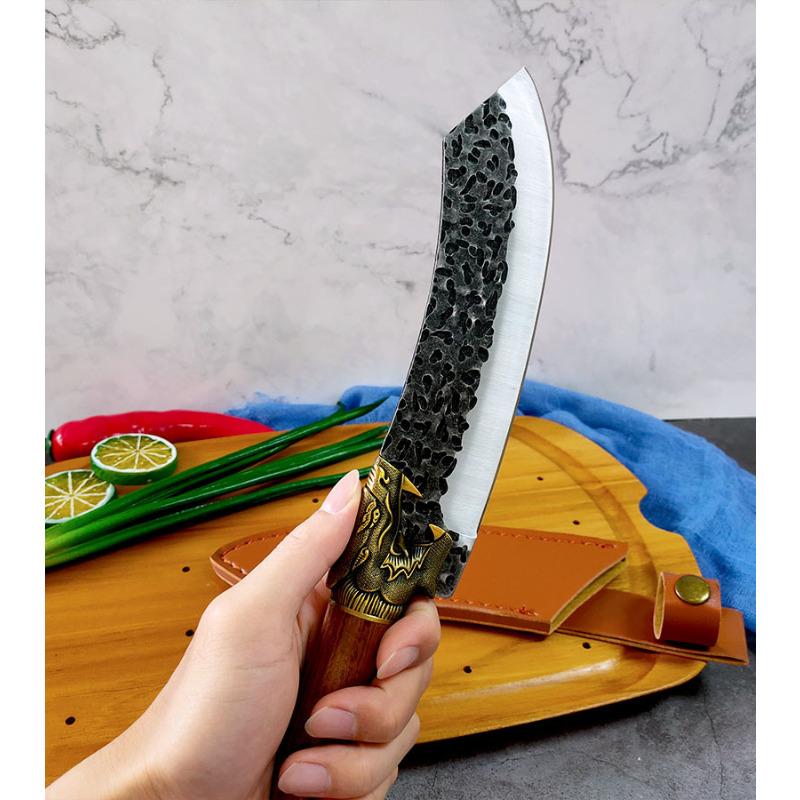 Ručně kovaný kuchyňský nůž Kuchařský nůž Sashimi Nože Sekáček na maso Krájení Řeznický nůž Nůž na ovoce Nástroje na vaření