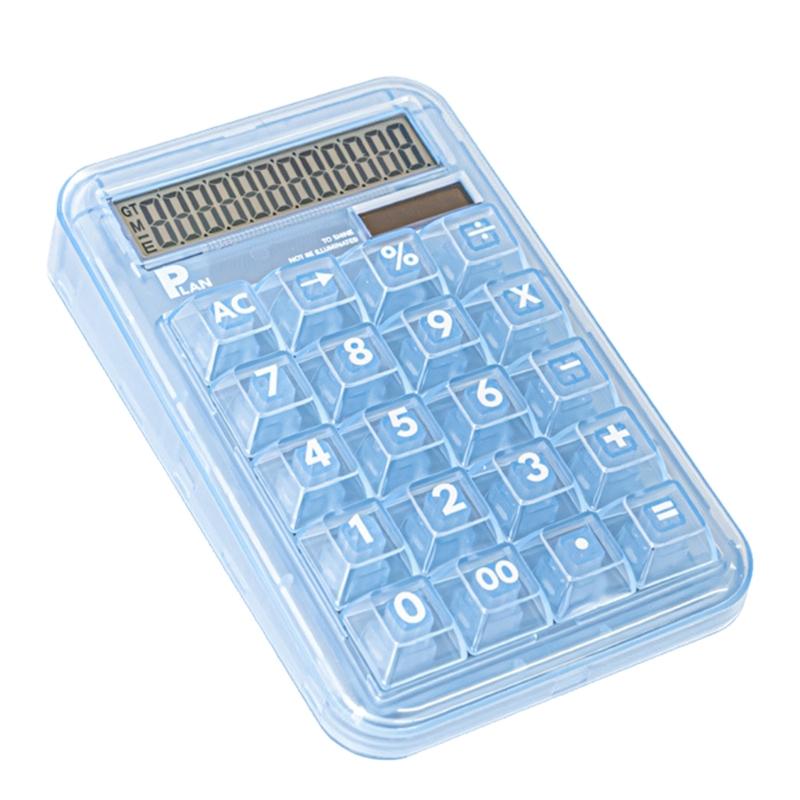 

Stylish Office Calculator Scientific Math Tool For College Students Exams Flexible Keys Ergonomic Light Weight Materials синій