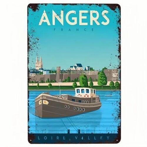 

Angers France Loire Valley Tin Metal Sign Man Cave Wall Art 20x30cm（7.8x11.8inch）