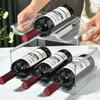 Cross-border Transparent PET Wine & Cup Holder: Multifunctional Folding Storage Rack