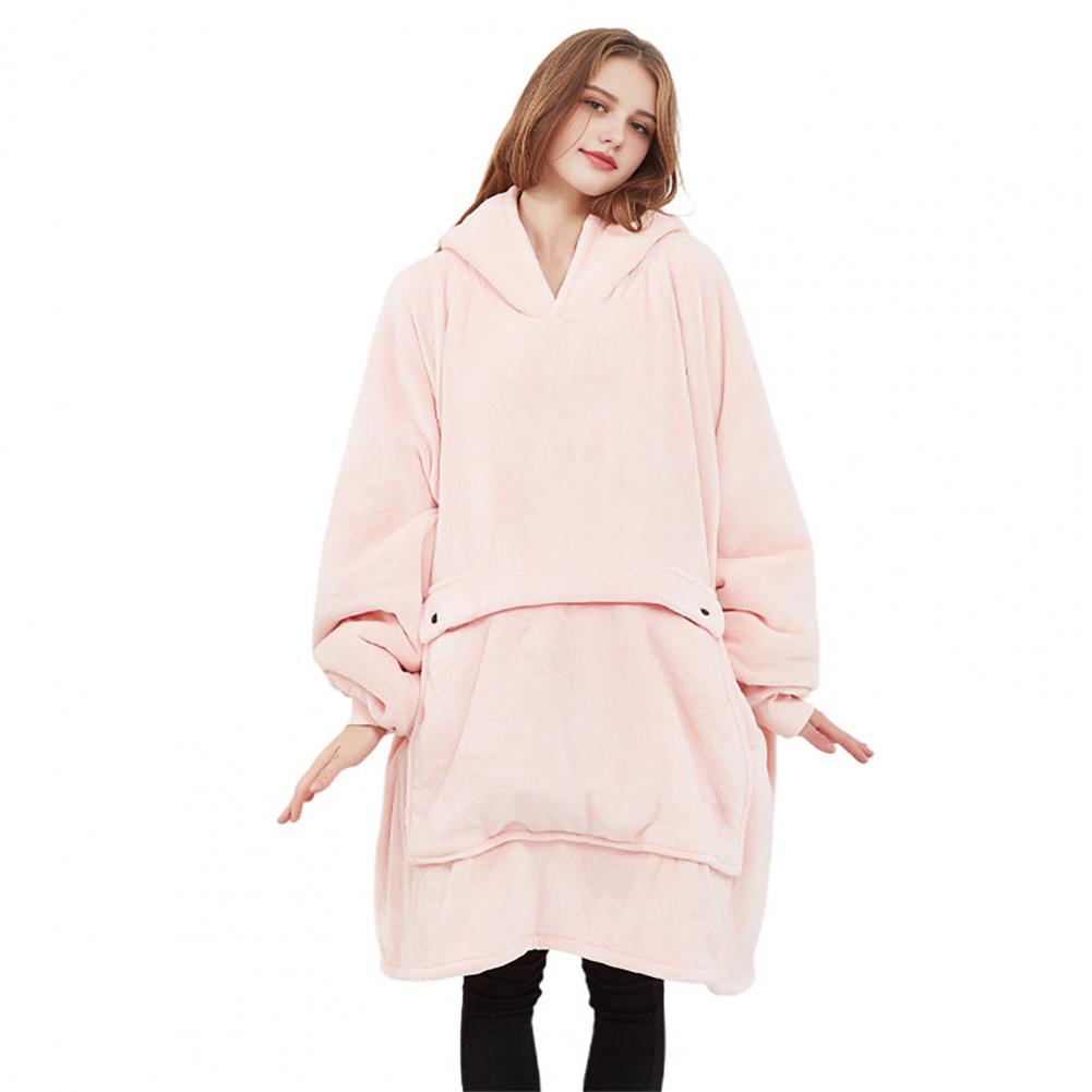 Electric Wearable Blanket Electric Hoodie Wearable Blanket Hoodie with Giant Pocket Usb Electric Wrap Sherpa Fleece Flannel 3