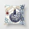 Ocean Starfish Mermaids Sea Turtle Soft Cushion Cover Pillow Case Home Decor