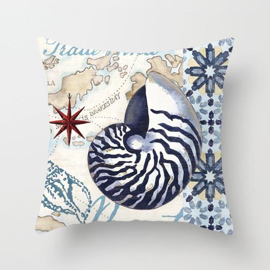 Ocean Starfish Mermaids Sea Turtle Soft Cushion Cover Pillow Case Home Decor