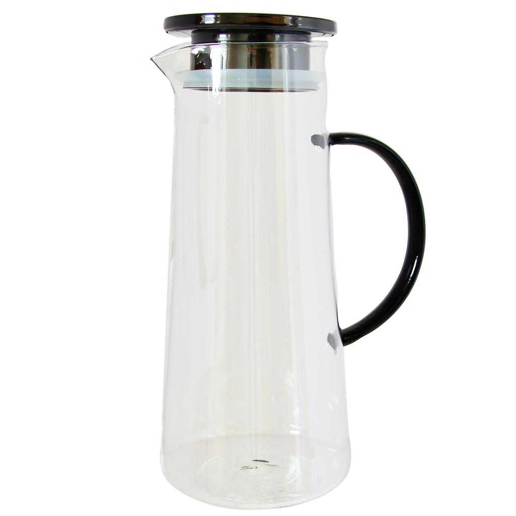 GLASS JUG FOR WATER JUICE TEA HOT 1.3L
