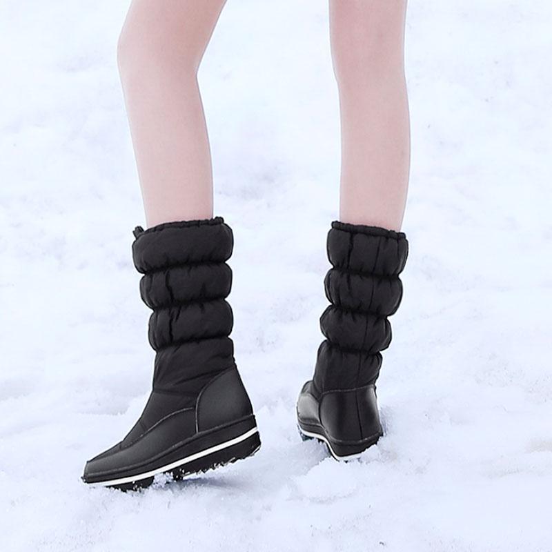 Women's snow boots winter warm and comfortable non-slip long-staple shoes large size casual cotton shoes