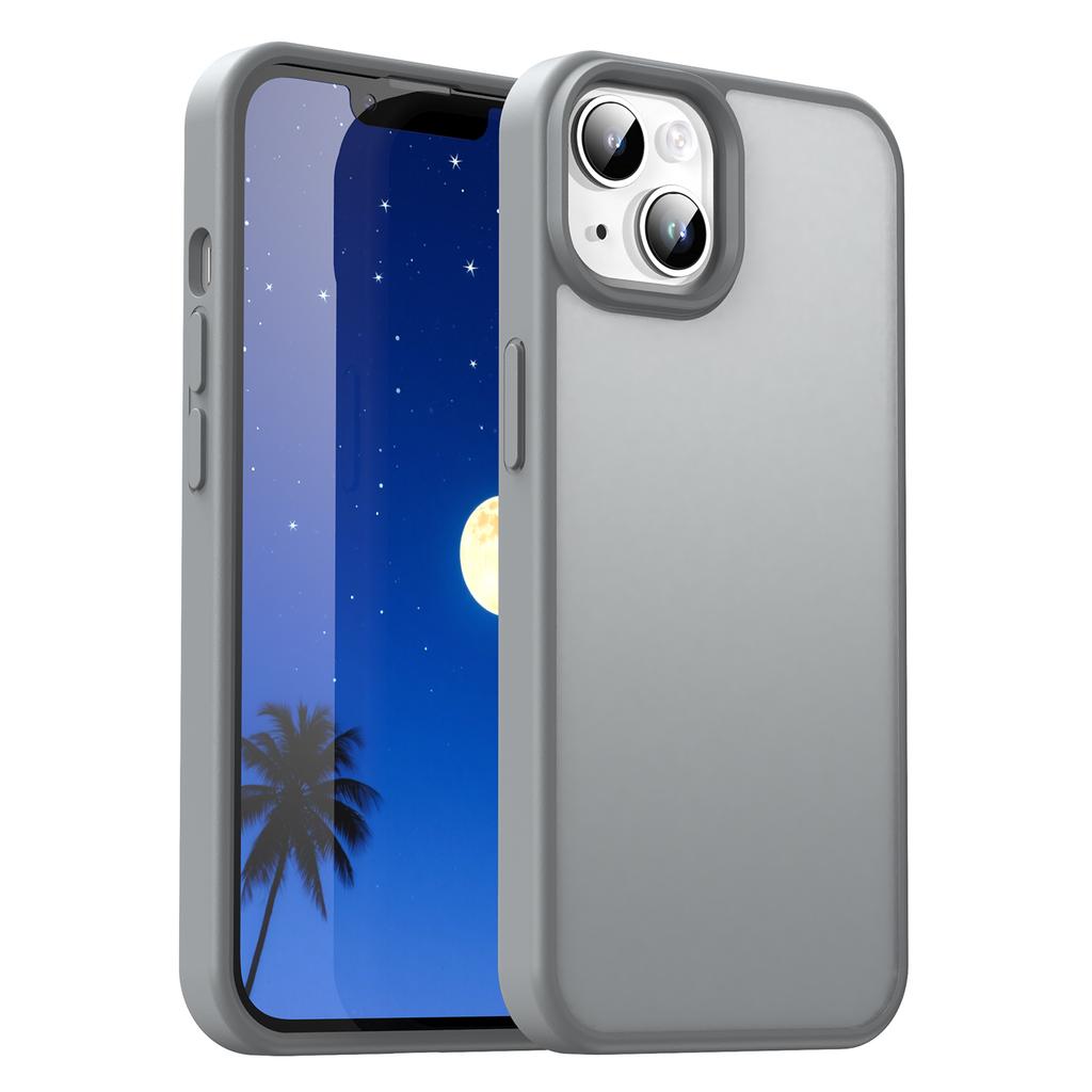 For iPhone 14/13 Case Skin Touch Matte Anti Drop TPU PC Phone Back Cover