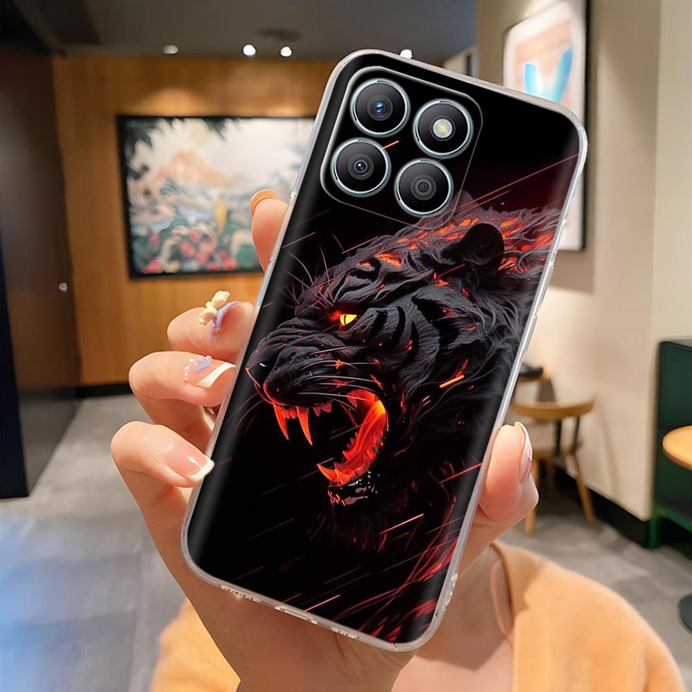Für Honor X8b Handyhülle Bunte Muster Hülle Abdeckung Für Honor X8B HonorX8b Transparent Weiches Silikon Anti-Drop Stoßfänger Fundas Capa