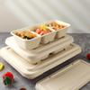 ZISIZ Disposable Multi-compartment Paper Lunch Box